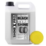 ShineXPro Bike & Car Tyre Polish 2.7L - Extreme Black Tyre Polish Spray with Long Lasting & Dirt Repellent Formulation - Ultra Wet Tyre Shiner for Car - Non-Greasy, Restores Faded Tyres