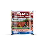 Roxil Wood Stain Preserver (Red Cedar, 1 litre) - Fast-Drying Satin Finish for Decking, Fence, Shed, Furniture. Up to 5 Year Protection for Indoor & Outdoor