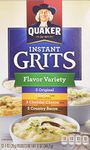 Quaker Instant Grits Flavor Variety, 12-count, Single Pack (pack of 3) by Quaker