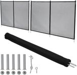 GarveeLife Pool Fence 4Ft x 12Ft, 320GSM Teslin Mesh with Stainless Steel Frame for Inground/Above Ground Pools, Swimming Pool Fence for Backyard Garden Pool Safety