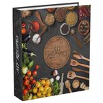 3 Ring Recipe Binder 8.5 x 11, 12 Tabbed Recipe Book for Own Recipes, Recipe Book to Write in Your Own Recipes, Full Page Recipe Binder with Plastic Sleeves, Recipe Card Holder