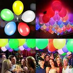 Led Balloons 50pcs Flashing Party Lights Lasts 8-10 Hours, Dark Party Supplies Glow in the Dark for Parties Birthdays Wedding Decorations And Halloween Christmas Festival (Led Balloons 50)