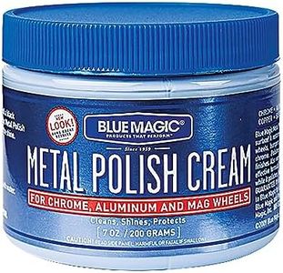 Blue Magic 400 Metal Polish Cream Non-Abrasive Tarnish and Oxidation Remover for Chrome, Aluminium, Brass, Copper, Sterling Silver and Stainless Steel, 7 oz., Pack of 1