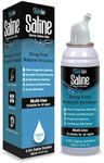 Shusher Care Saline Mist 0.9% NaCl | Multi-Purpose Saline Spray | Wound Wash | Piercing Aftercare |Moisturize Dry Sinuses | Normal (isotonic) Saline | Drug Free | 100 ml (3.38 fl oz) Continuous Spray