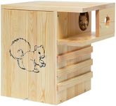Large Squirrel House for Outside Nesting - Extra Large Squirrel House for Outside with Exterior Porch, Wooden Nesting Box Squirrel Chipmunks and Small Animals