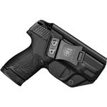 B.B.F Make IWB KYDEX Holster Fit: Smith & Wesson M&P Shield & Shield 2.0-9MM/.40 S&W | Retired Navy Owned Company | Inside Waistband | Adjustable Cant | US KYDEX Made (Black, Right Hand Draw (IWB))