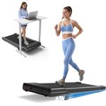 Walking Pad 2 in 1 Under Desk Treadmill, 2.5HP Low Noise Walking Pad Running Jogging Machine with Remote Control for Home Office, Lightweight Portable Desk Treadmill with Wheels (Black)