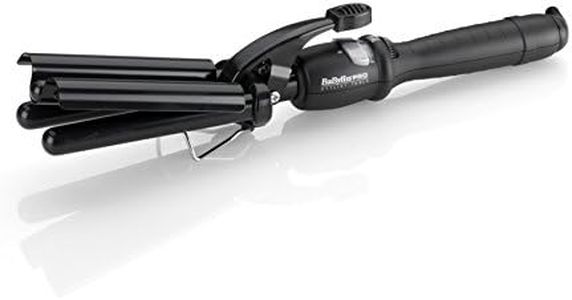 Babyliss Pro Black Porcelain Triple Barrel Waver - Creates Gorgeous Waves Instantly