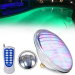 AstraDepot 7-inch IP68 LED Pool Light Bulb RGB Multi Color E26 Base Par56 Under Water Swimming Pool Light Lamp 12V