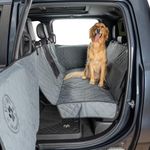 Ruff Liners Large Dog Back Seat and Door Cover for Large Crew Cab Trucks and Large SUV, with Seats Flipped Up Or Down - Waterproof and Machine Washable Dog Car Hammock