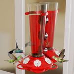 Large Leak Proof Window Hummingbird Feeders for Outdoors Hanging - Wasp and Bee Proof - Window Hummingbird Feeder for Outdoor - Hummingbird Feeder Window Mount