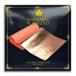 Barnabas Blattgold: Professional Quality Genuine Copper Leaf Sheets, 25 Sheets, 14 x 14 cm Booklet