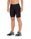 2XU UK Women Active 7" Triathlon Short - WT4868B Short - Black/Black, X-Small