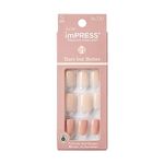 Kiss Nails imPRESS Bare but Better Press-on Manicure -Simple Pleasure, Multicolor