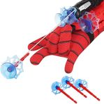 MIP INTERNATIONAL® Spider Web Shooters Toy Hero Launcher Wrist Toy Set Spider-Man Web Shooters with Gadget,Birthday Gift for Kids, Sticky Wall Soft Bomb Funny Children's Educational Toys (Pack of 2)