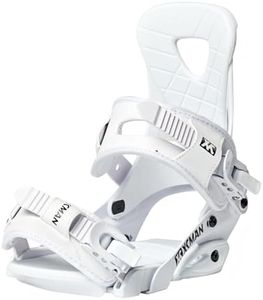 XCMAN Outdoors All-Mountain Snowboard Binding | Boot US Size 6-9 (White, M)