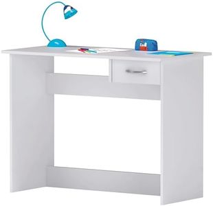 Demeyere Escritorio Mesa de Estudio Juvenil 100 cm. Blanco. para Ordenador, habitación Infantil.