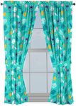 Jay Franco Disney Lilo & Stitch Aloha Stitch 63" Inch Drapes - Beautiful Room Décor & Easy Set Up, Bedding - Curtains Include 2 Tiebacks, 4 Piece Set (Official Disney Product)