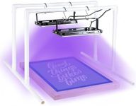 Ecoofor 2PCS 50W LED UV Light for Screen Printing with Dual Stands, Exposure Unit for Screen Printing Kit, Photo Emulsion, and Cyanotypes
