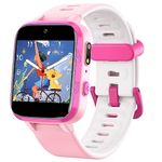 ZONEY Kids Camera Smartwatch, Game Watch Toy with Music Player, Kids Video Smart Watch with 16 Games, Flashlight,Alarm Clock,Pedometer, Watch for Boys Girls (Pink)