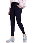 Van Heusen Women Athleisure Moisture Wicking Regular Fit Joggers - Super Soft, Reflective Trim_66303_Navy_M