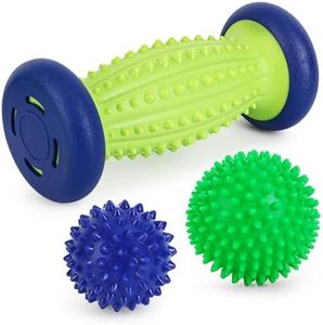 Plantar Fasciitis Roller Foot Massage Ball-Foot Ball Roller Massager Set,Massage Balls and Foot Roller for Plantar Fasciitis Relief | Trigger Point Therapy(1 Foot Massage Roller+2 Spiky Massage Balls)