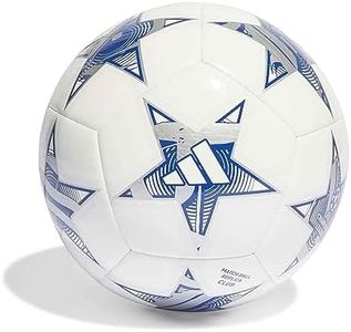 adidas Unisex Ball (Machine-Stitched) UCL CLB, White/Iron Met./Shock Purple/Bright Cyan, IA0945, 5