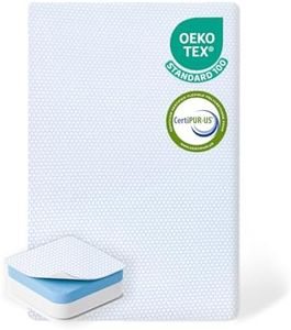 DIBAKO Pack and Play Mattress Pad,38"x26" Memory Foam Pack N Play Mattresses Topper for Baby Toddler,Portable Breathable Mattress Pack N Play with Removable Cover