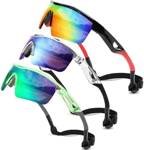 FEISEDY 3Pack Kids Teens Baseball Polarized Sunglasses Sports TR90 Frame Boys Girls Cycling B2454