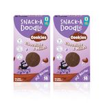 Snack-a-Doodle Chocolate Millets Cookies X 2 | Nutritious Healthy Snacks for Kids | No Maida | Naturally Sweetened with Dates & Jaggery | No Preservatives | Perfect for Tiffin, Evening Snacks & Travel I 300g