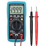 allsun Digital Multimeter Voltmeter Ammeter Ohmmeter Multimeter Tester Measures to AC/DC Current, Voltage, Resistance, Transistor hFE, Continuity, Capacitance, Tests Diodes, Transistors, Temperature