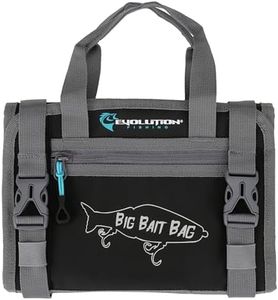 Evolution Fishing Big Bait Bag - 10 in., Roll-Up Lure Bag, Durable, Portable Storage for Large Baits & Gear