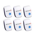 6 Packs Rodent Repellent for Indoor Use - Mouse Repellent Plug in - Ultrasonic Pest Repeller Powerful Repelling Rat, Spider, Mouse, Mice, Cockroach, Moths, Ants and Other Rodents - Insect Repellent