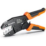 Preciva 0.5-1.5mm²/22-16 AWG Crimping Tools, Heat Shink Butt Connectors Crimper, Wire Crimp Tool with Ratchet Machanism, Perfect Crimping for Electronic Jobs