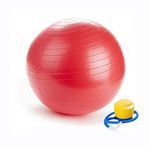 Boolavard Exercise Ball Fitness Ball, Anti-Burst Stability Ball with Quick Pump, Professional Balance Ball for Pilates, Yoga, Core Strength, Birthing Exercise (75cm, L, Red)