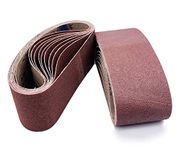 12 Pack 3x24 Sanding Belts,Sandpaper for 3x24 Belt Sander, 2 Each of 40 80 120 150 240 400 Grit (3x24 Inch)