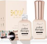 SHOYUM 2 Pcs 15ml No Wipe Gel Top Coat and Base Coat Set - Shine Finish and Long Lasting, Soak Off LED Nail Lamp Gel Base Top Coat Finish Nail Art Design Manicure Gifts for Women
