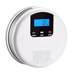 Scondaor Carbon Monoxide Alarm Detector EN 50291:2018 Certified, CO Alarm Detector Monitor with Digital Display, Replaceable AA Battery Operated