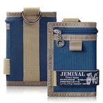 JEMINAL Trifold Canvas Outdoor Sports Wallet for Boys - Keychain Wallet for Women and Mens, Blue, One Size, Trifold Wallet