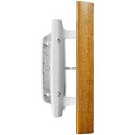 Wright Products - Mortise Sliding Patio Door Handle and Installation Hardware Set, Wood/White - Replacement Sliding Glass Door Lock and Handle