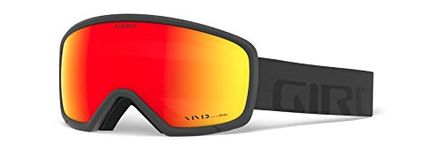 Giro Mens Ringo Snow Goggles - Grey Wordmark with Vivid Ember Lens