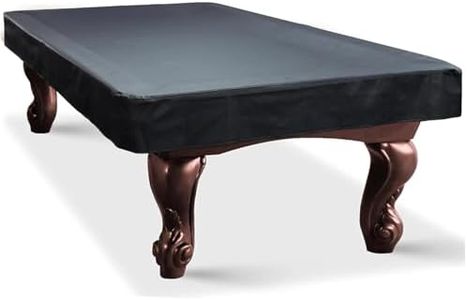 Billiard Pool Table Cover - Waterproof & Durable Protection for 7ft, 8ft, 9ft Tables - Easy-Clean Surface for Indoor & Outdoor Use, Home & Club Pool Players,9ft Black