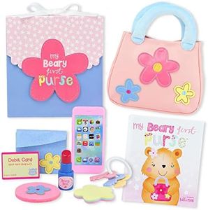 Tickle & Main My Beary First Purse, 9-Piece Gift Set Includes Purse, Storybook, and Accessories for Toddlers Ages 1-4 Years Old