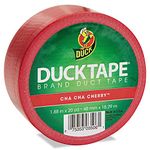 Duck Brand 1265014 Color Duct Tape, Red, 1.88 Inches x 20 Yards, Single Roll