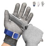 Schwer Cut Resistant Glove Stainless Steel Wire Metal Mesh Butcher Safety Work Level 9 Food Grade For Kitchen Cooking, Meat Cutting, Fishing (Xl, 1 Pcs1 Piece)