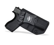 Glock 42 Holster, Kydex IWB Holster for Glock 42 Concealed Carry - Inside Waistband Carry Concealed Holster Glock 42 Pistol Case Pocket Purse Guns Accessories (Black, Right Hand Draw)