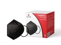 CAN95E Black Masks -Made In Canada - 30 Pack