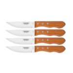 Tramontina 5” Jumbo Steak Knives Set of 4, Sharp Knife with Wooden Handle, ‎Camping, Kitchen, Rustic, 22399079