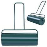 IRONMAX Lawn Roller, 36’’ 17 Gallons Pull & Push Steel Yard Roller w/Removable Drain Plug, Lawn Sod Rollers Tow Behind Water/Sand Filled for Garden, Park, Grass, Ball Field (17 Gallons, Green)