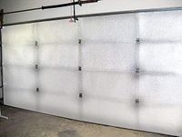 NASA TECH White Reflective Foam Core 2 Car Garage Door Insulation Kit 16FT (Wide) x 8FT (HIGH) R Value 8.0 Made in USA New and Improved Heavy Duty Double Sided Tape (Also FITS 16X7) ((1, Single Pack)